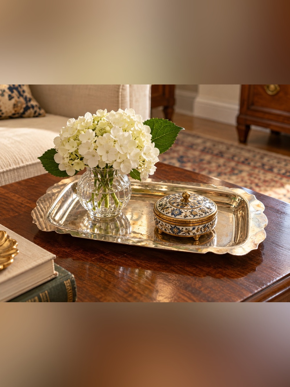 Small silver plated tray